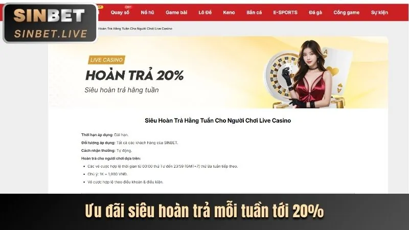 Sòng Bạc Trực Tuyến Live Casino